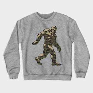 Camo Bigfoot - Camouflage Pattern Sasquatch Crewneck Sweatshirt